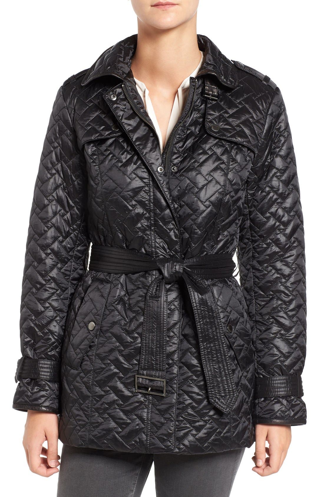 Cole Haan Quilted Trench Coat Nordstrom
