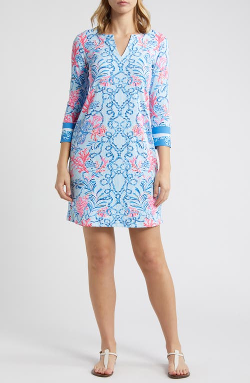 Lilly Pulitzer Nadine UPF 50+ Shift Dress Multi Today Chilly at Nordstrom,