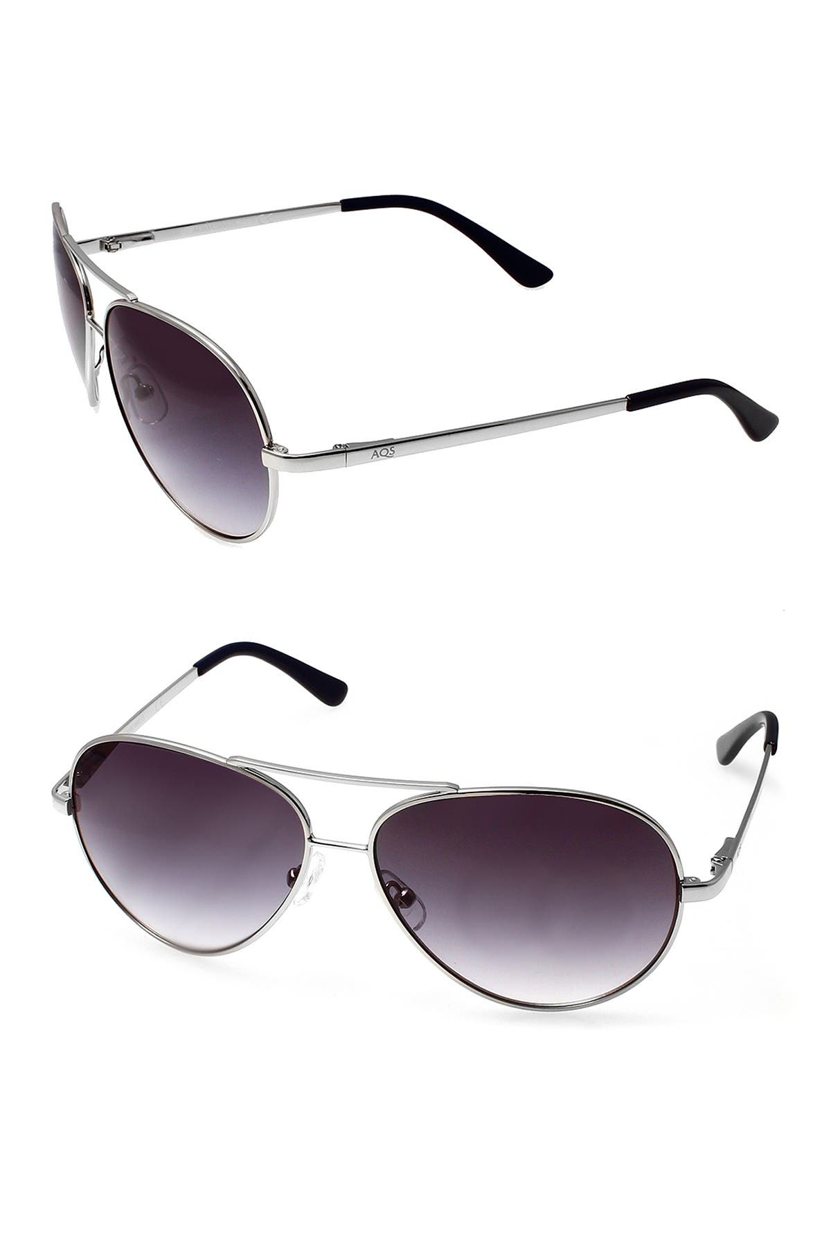 Aqs Aviator Ii Navy Blue/steel Sunglasses