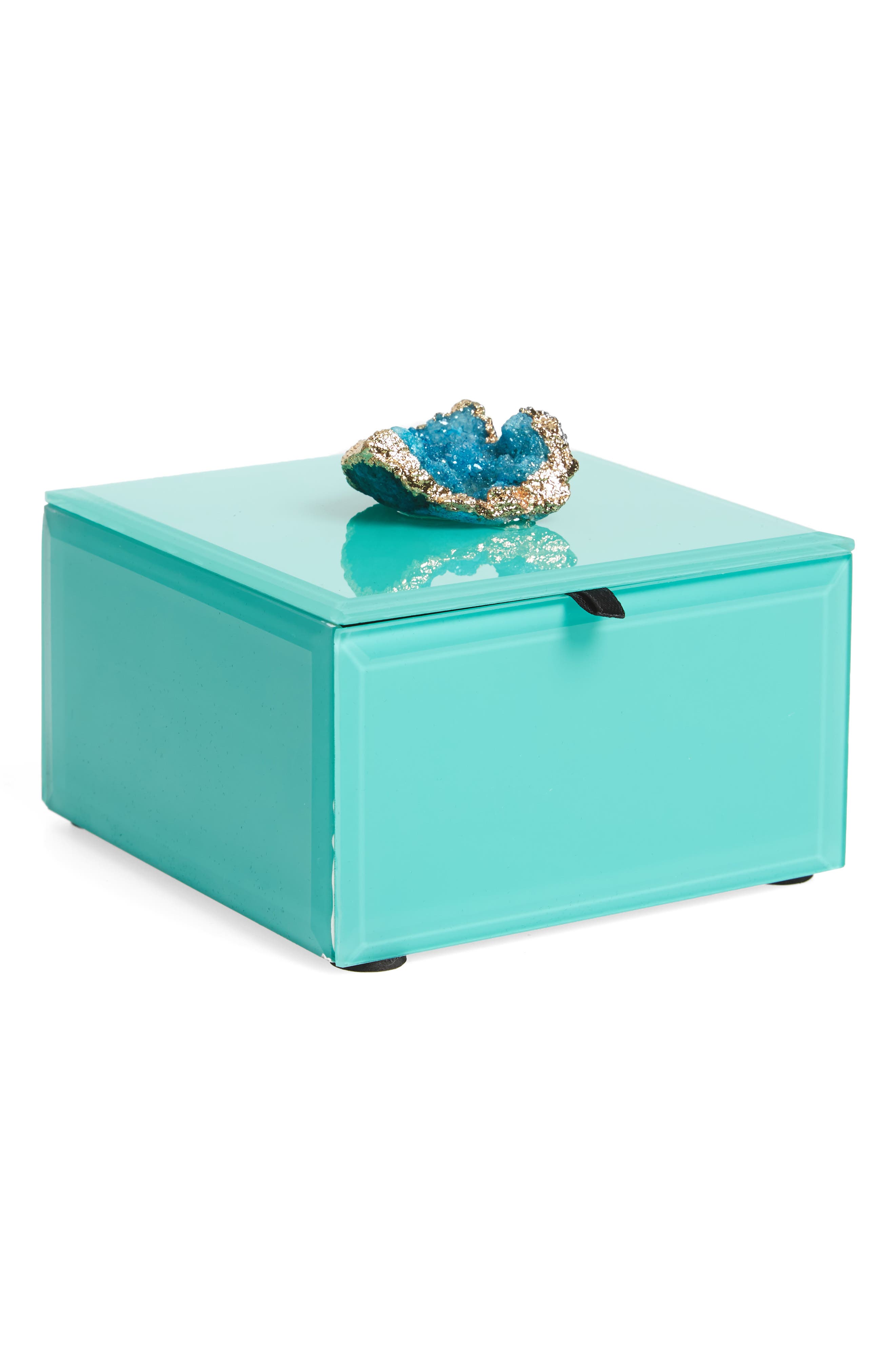 American Atelier Peacock Agate Jewelry Box Nordstrom