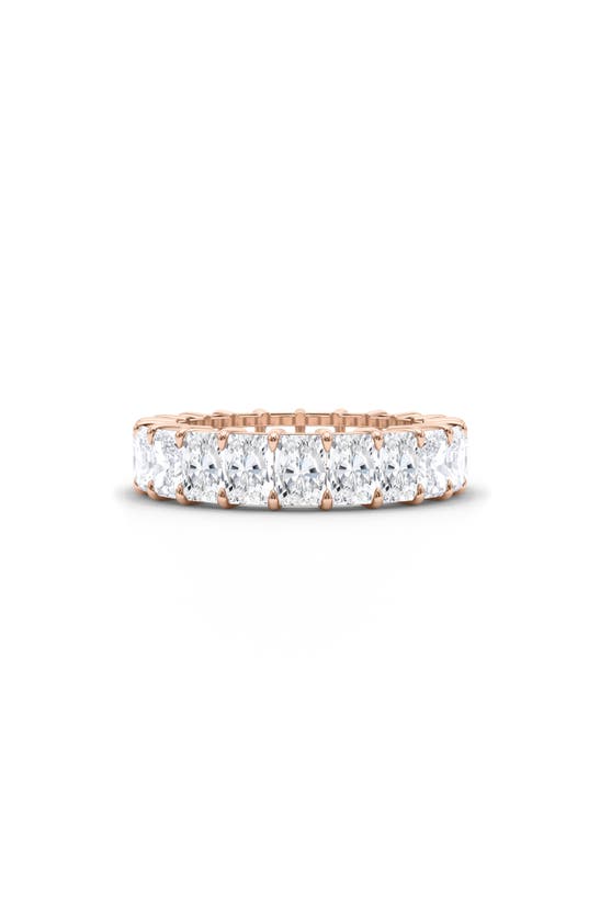 HAUTECARAT HAUTECARAT RADIANT CUT LAB CREATED DIAMOND ETERNITY RING