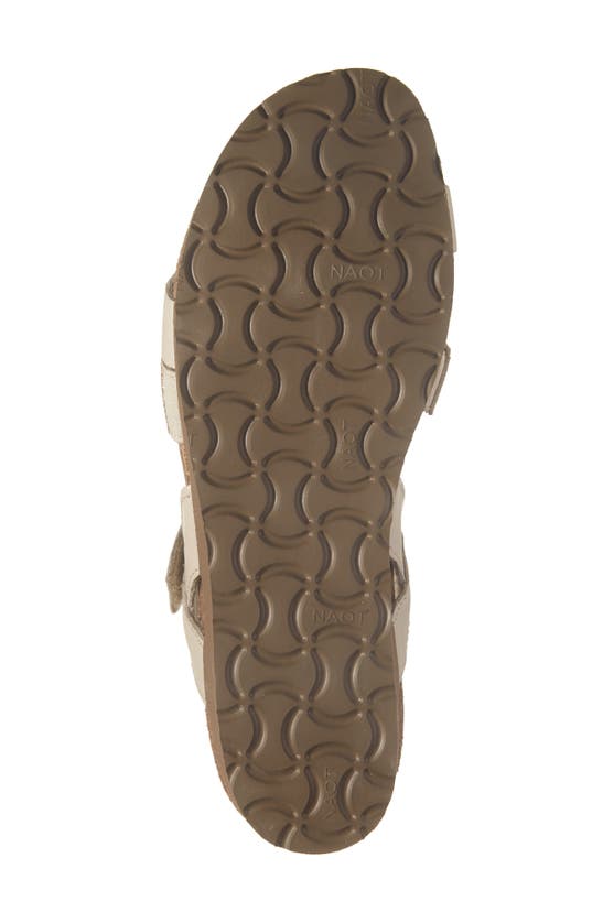 Naot 'krista' Sandal In Soft Ivory Leather