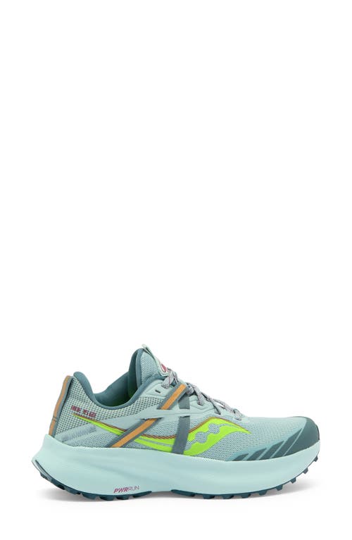Shop Saucony Ride 15 Tr Trail Running Shoe In Mineral/citron