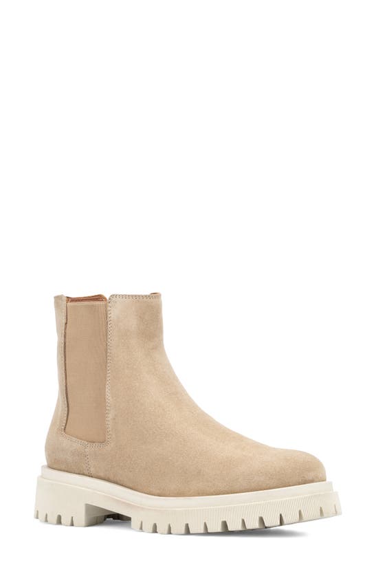 Aquatalia Women's Olessa Elastic-panel Suede Chelsea Boots In Ecru