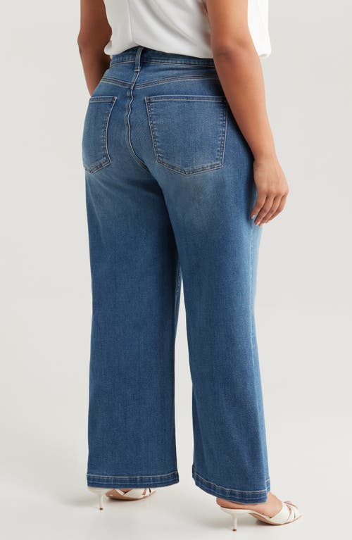 Shop Kut From The Kloth Meg Seamed Patch Pocket High Waist Wide Leg Jeans In Exceeded