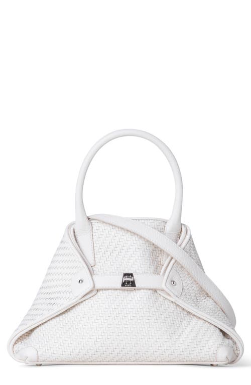 Akris Small AI Woven Leather Convertible Tote in Ecru at Nordstrom