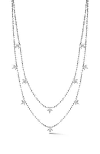 Sphera Milano Double Layered Necklace In Silver