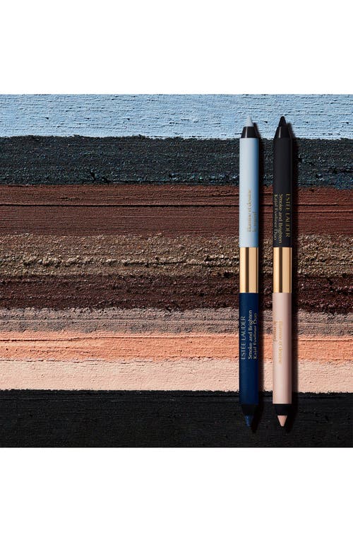 Estée Lauder Smoke & Brighten Long-lasting Waterproof Kajal Eyeliner Duo In Marine/sky Blue