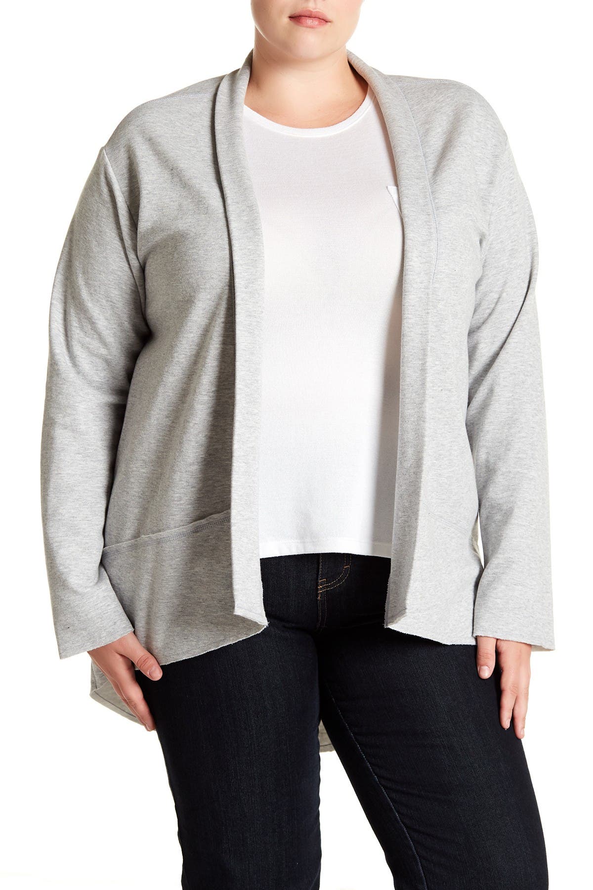 plus size women's fleece cardigans