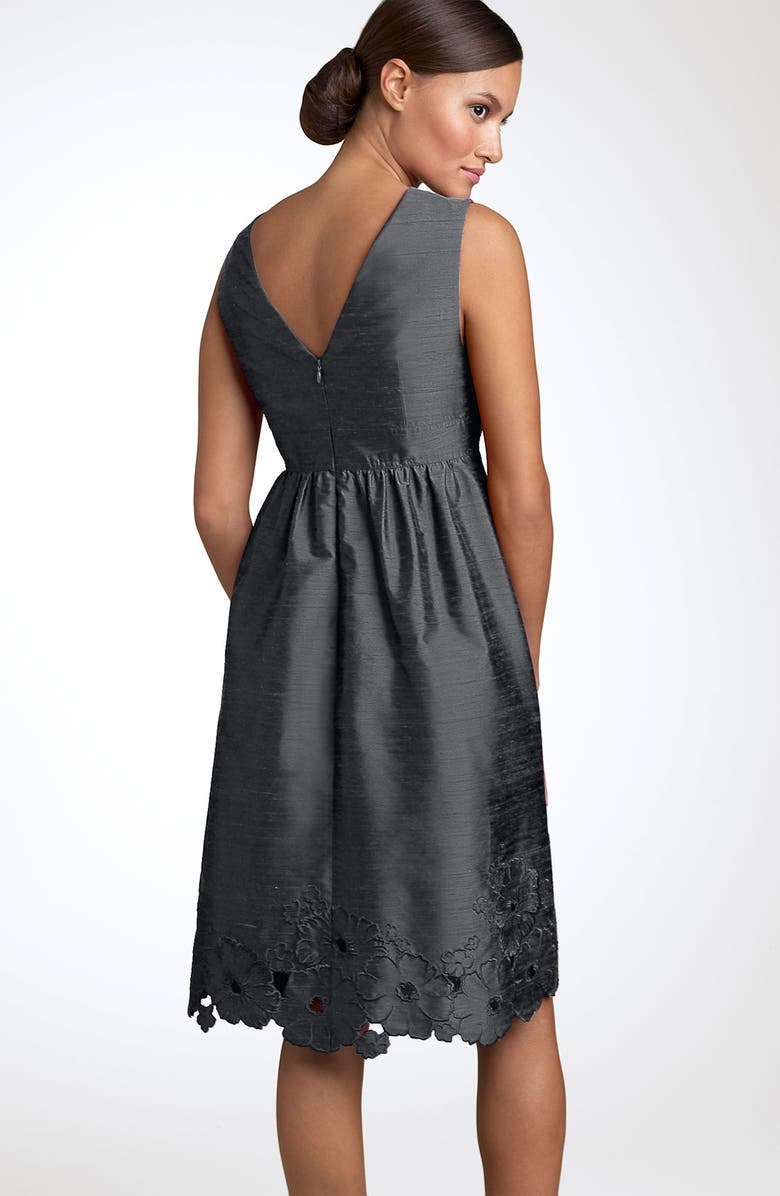 Adrianna Papell Shantung Dress, Alternate, color, 