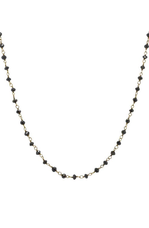 Sethi Couture Black Diamond Wire Wrap Chain Necklace in Yellow Gold at Nordstrom