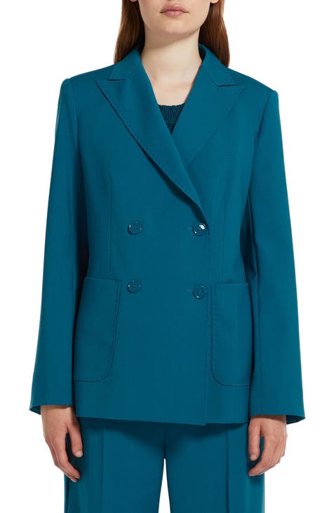 buy discounts onlinestore Talbots Women´s Plus Size Turquoise Wool Blend  Collarless Blazer Jacket sz 22W