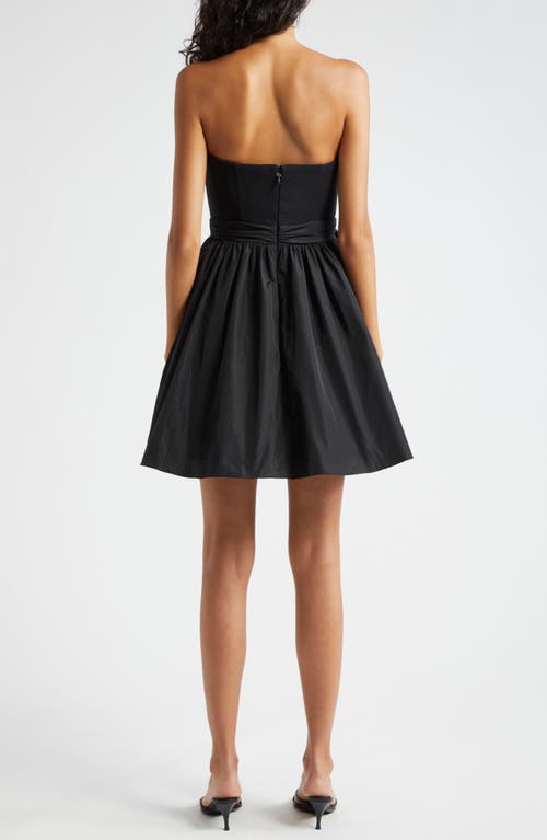 Shop Cinq À Sept Liv Strapless Dress In Black