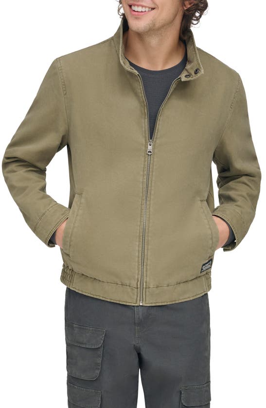 Levi's Harrington Cotton Jacket In Light Olive