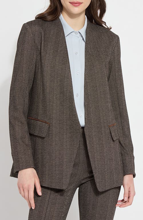Lyssé Robin Ponte Blazer In Cambridge Chevron In Cambridge Chevron