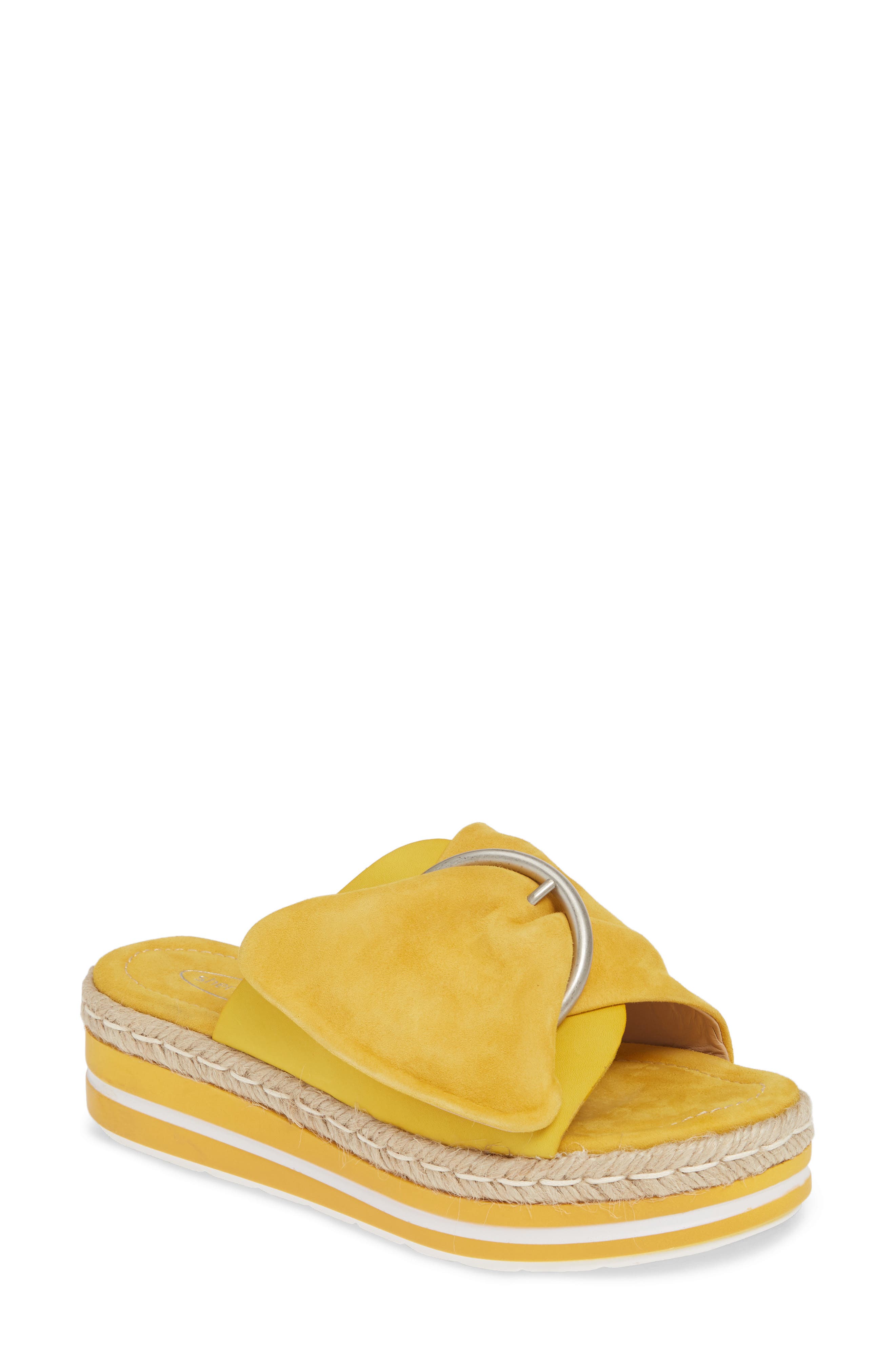 Sheridan Mia Weft Slide Sandal - Yellow
