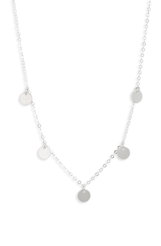 Shop Set & Stones Quinn Disc Choker Necklace In Silver