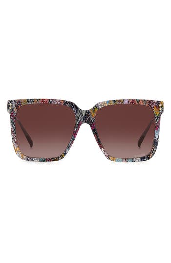 Missoni 60mm Gradient Square Sunglasses In Pattern Multi