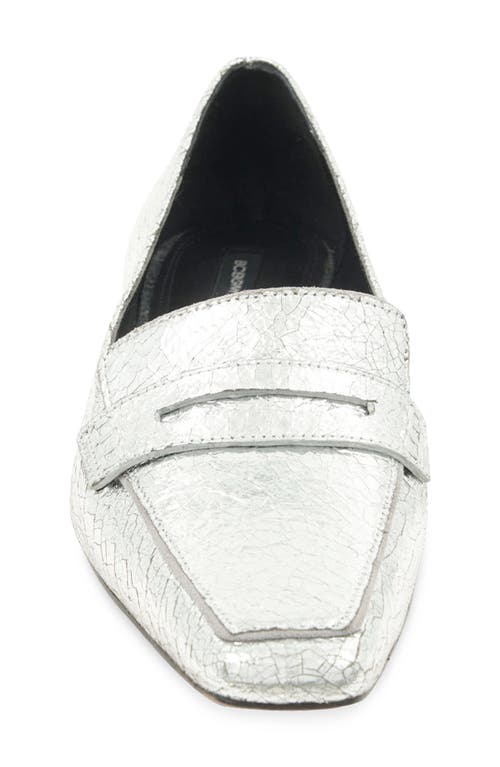 Shop Bcbg Paray Penny Loafer In Silver