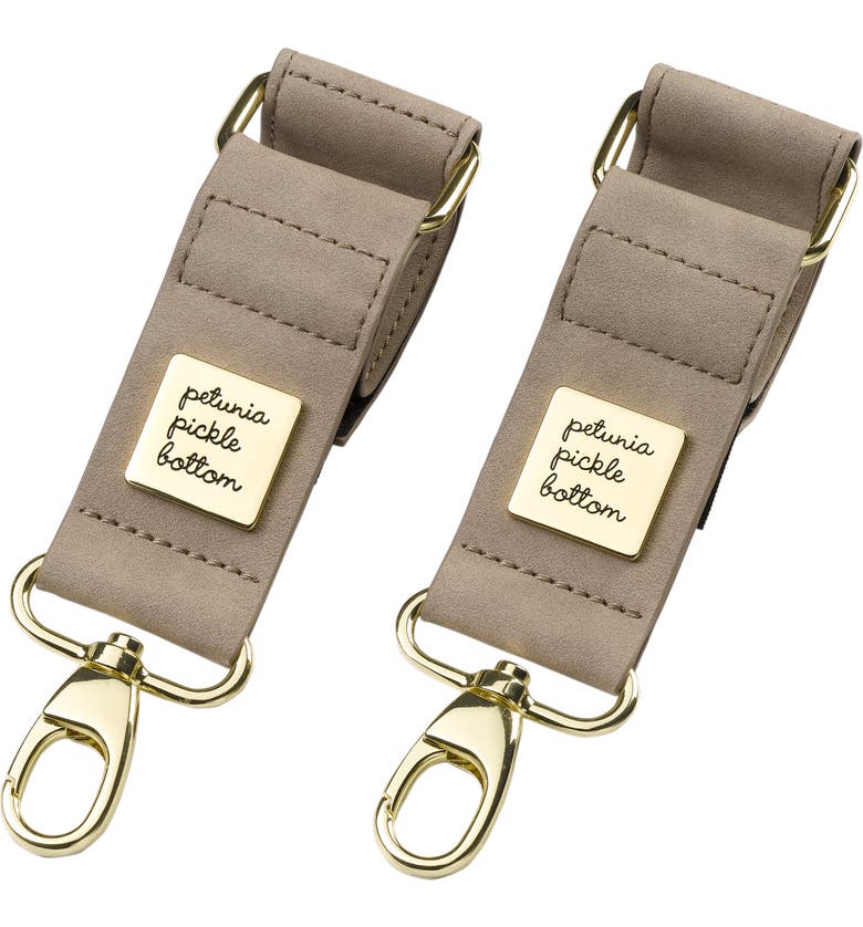 Petunia Pickle Bottom Faux Leather Valet Stroller Clips