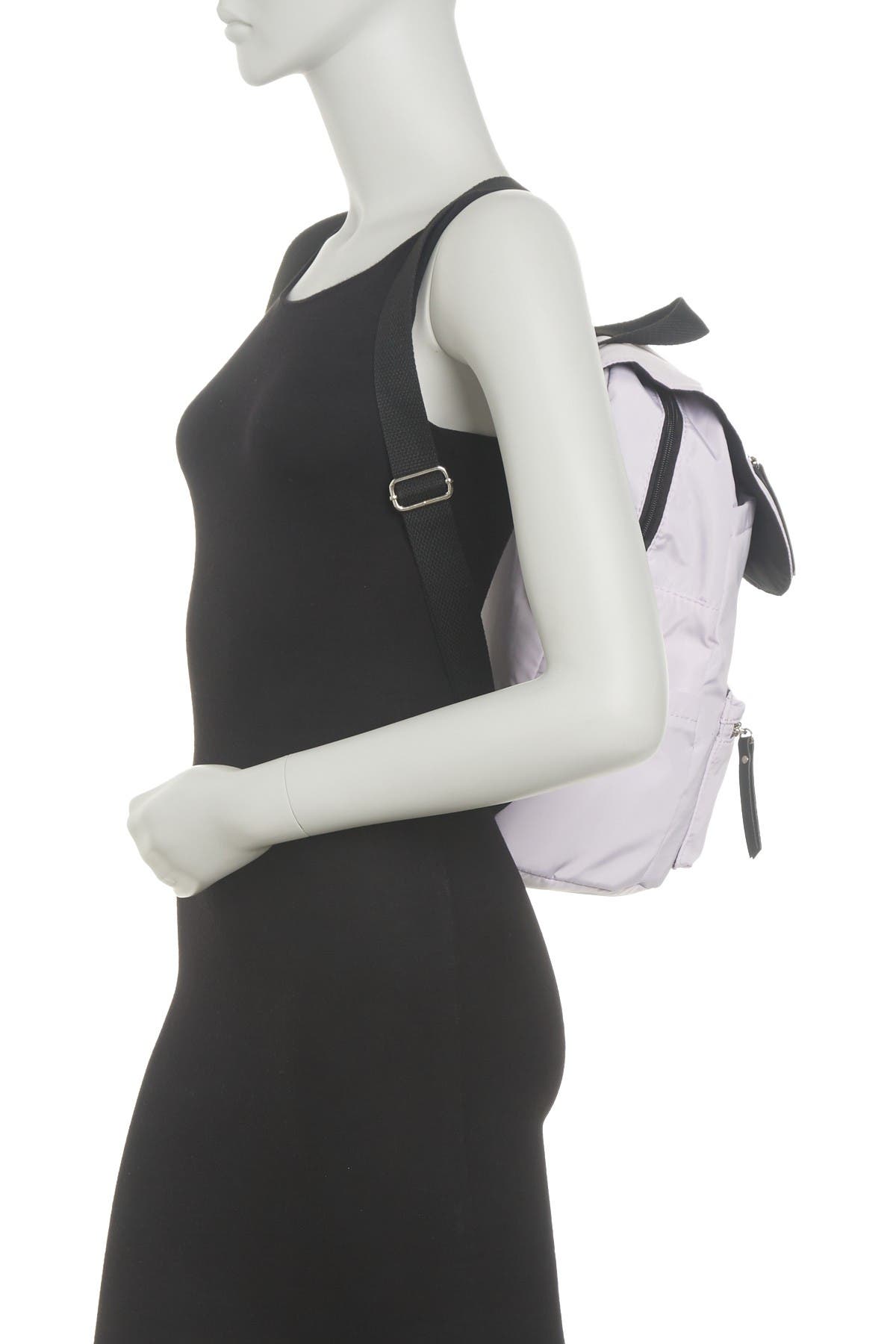Madden Girl Proper Flap Nylon Backpack In Lilac