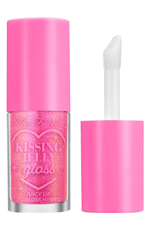 Too Faced Kissing Jelly Lip Oil Gloss in Bubblegum at Nordstrom