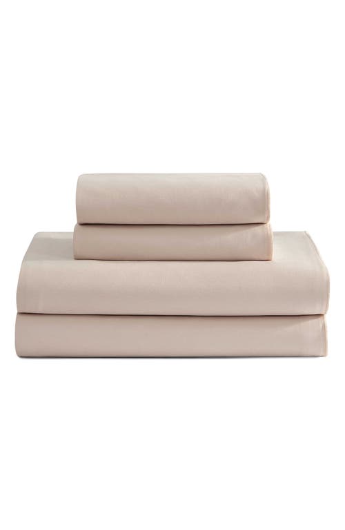 Calvin Klein Pearl Edge 300 Thread Count Sateen Sheet Set in Beige/tan at Nordstrom