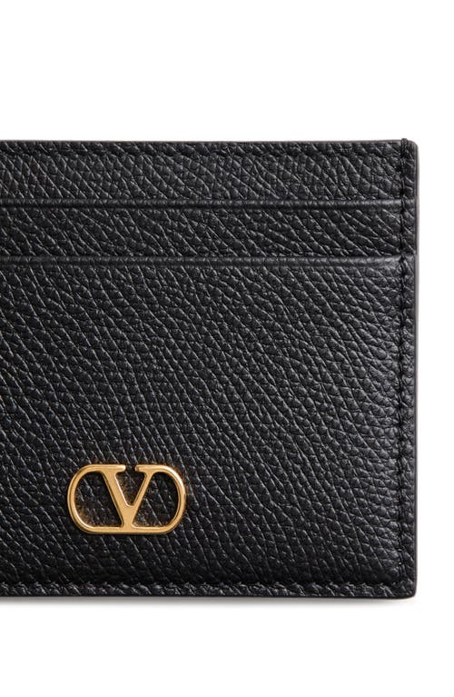 Valentino Vlogo Card Holder In Black