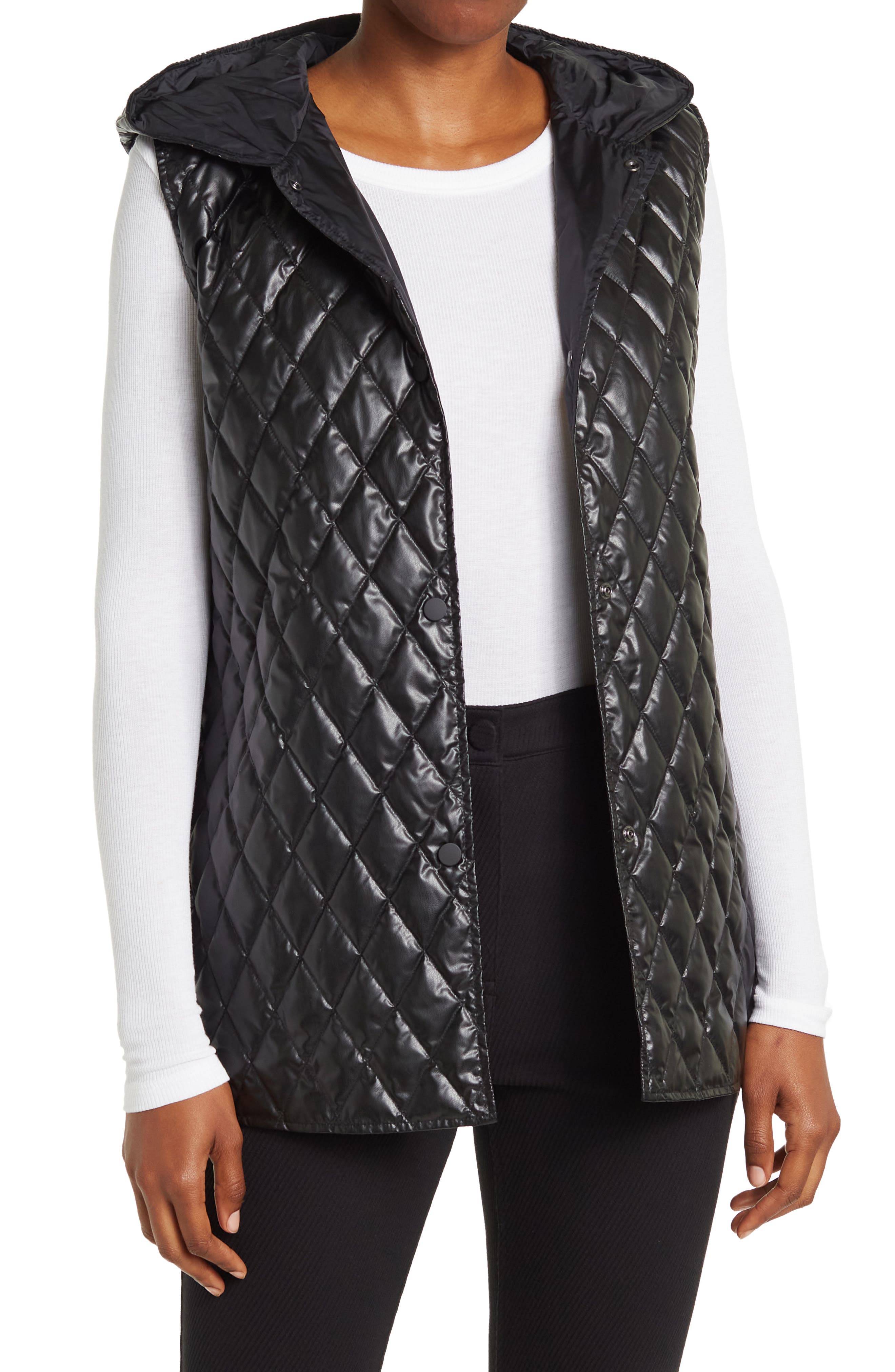 Theory Clairene Hooded Down Quilted 