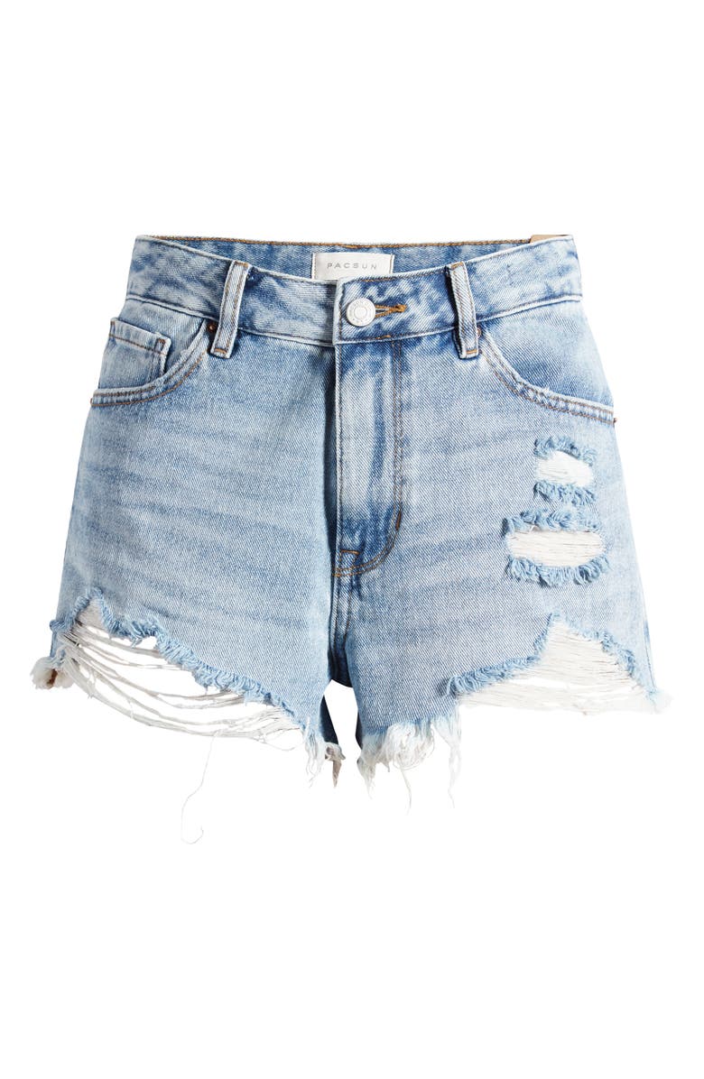 Pacsun Festival Ripped Denim Cutoff Shorts 