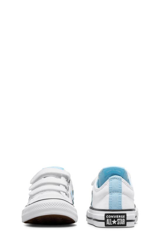 Shop Converse Kids' Star Player 76 Easy-on Sneaker In White/ True Sky