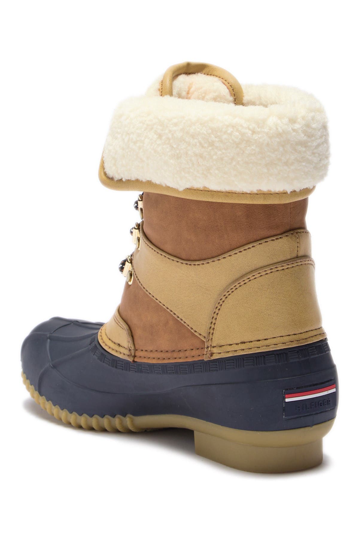 tommy hilfiger duck boots with fur