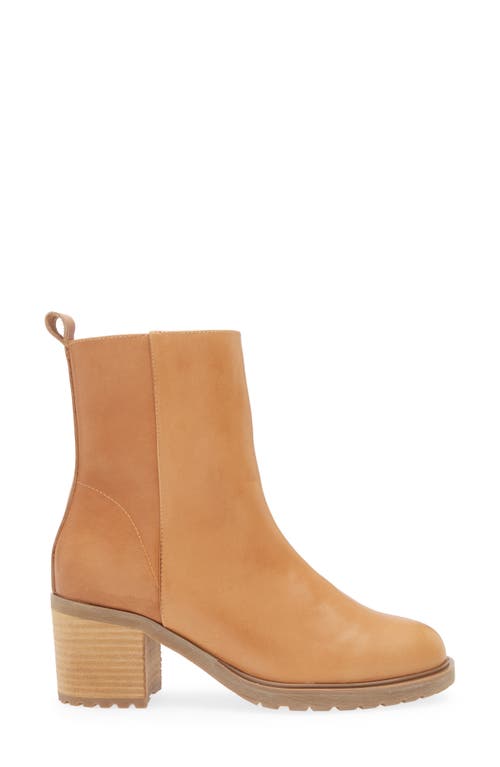 Chocolat Blu Nadi Bootie In Tan Leather