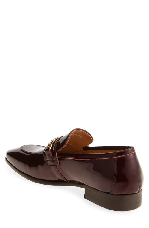 Maison Forte Kashmir Patent Leather Slip-on Shoe In Burgundy
