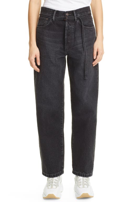 Acne Studios Toj Loose Fit Jeans Black at Nordstrom, 32