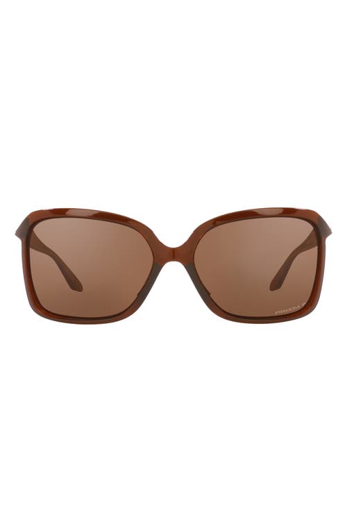 Oakley Wildrye 61mm Prizm Polarized Butterfly Sunglasses in Light Brown at Nordstrom