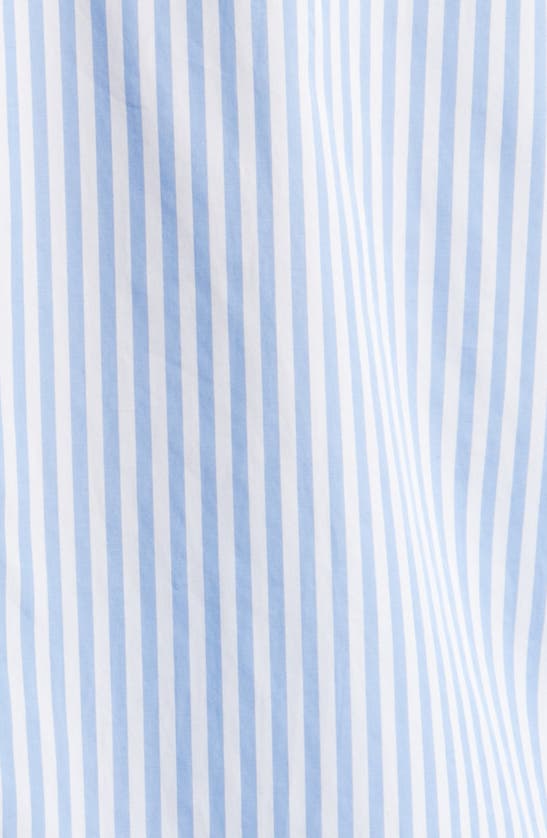 Shop Frame Stripe Relaxed Fit Button-up Shirt In Blue Stripe