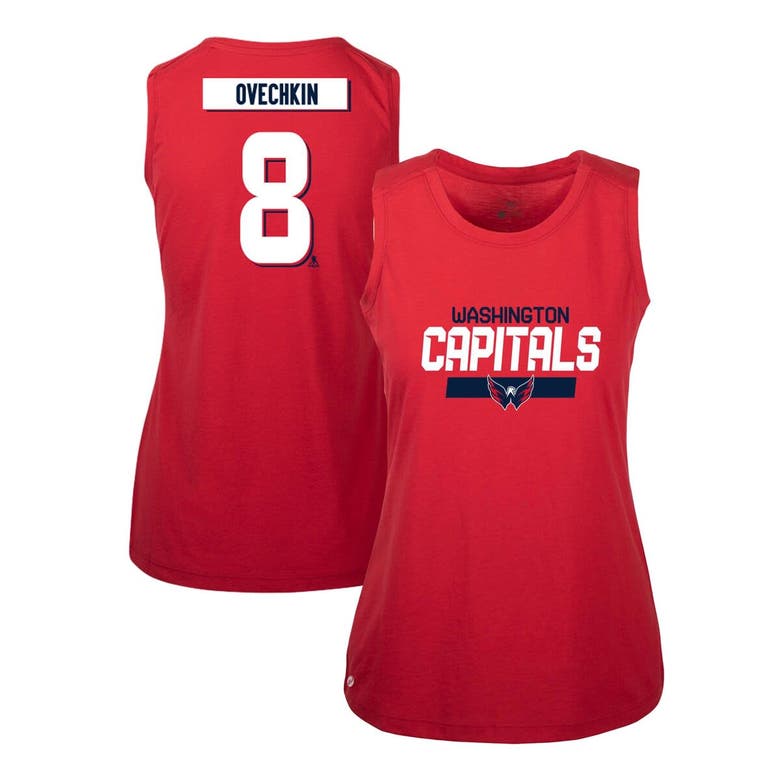 Levelwear Alexander Ovechkin Red Washington Capitals Macy Player Name & Number Tank Top