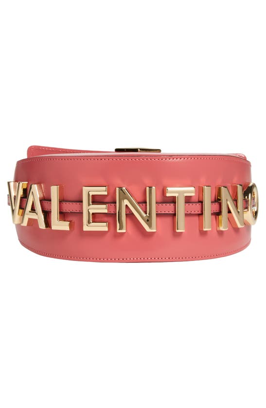 Shop Valentino By Mario Valentino Lunaire Valent Crossbody Bag In Coral Pink
