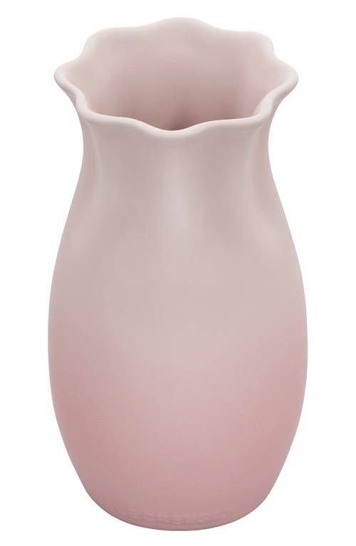 Le Creuset Small Stoneware Vase in Shell Pink at Nordstrom