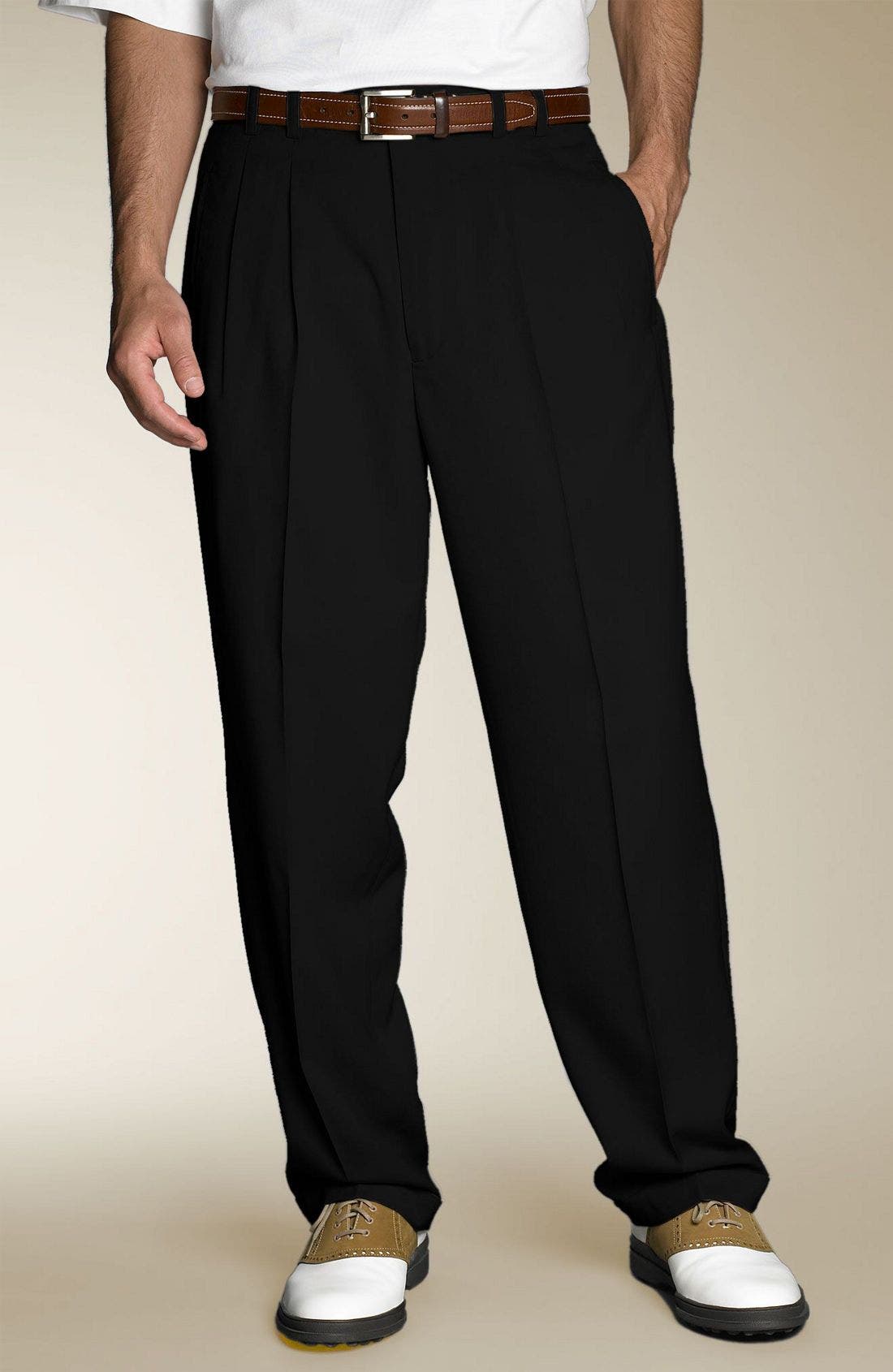 Cutter & Buck Gabardine Microfiber Cuff Golf Trousers Nordstrom