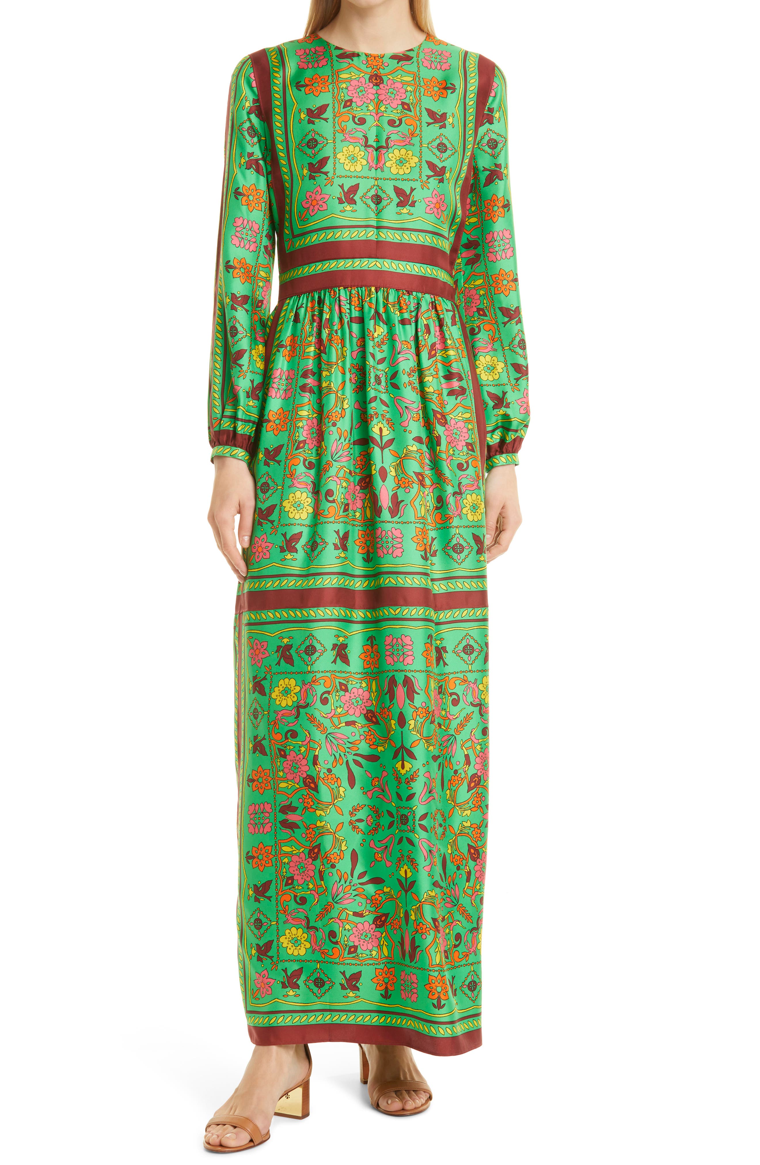 tory burch long dress