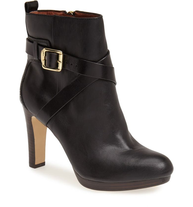 LOUISE ET CIE 'Labradora' Leather Platform Bootie, Main, color, Black