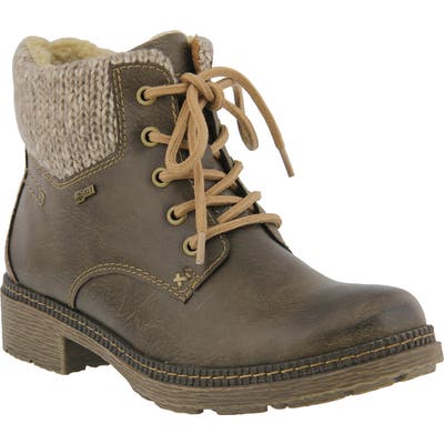 Spring Step Marylee Water Resistant Bootie - Brown