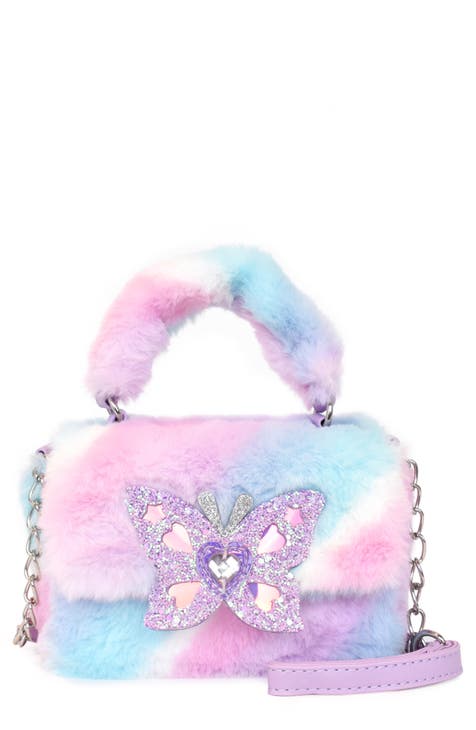 Kids' Faux Fur Top Handle Bag