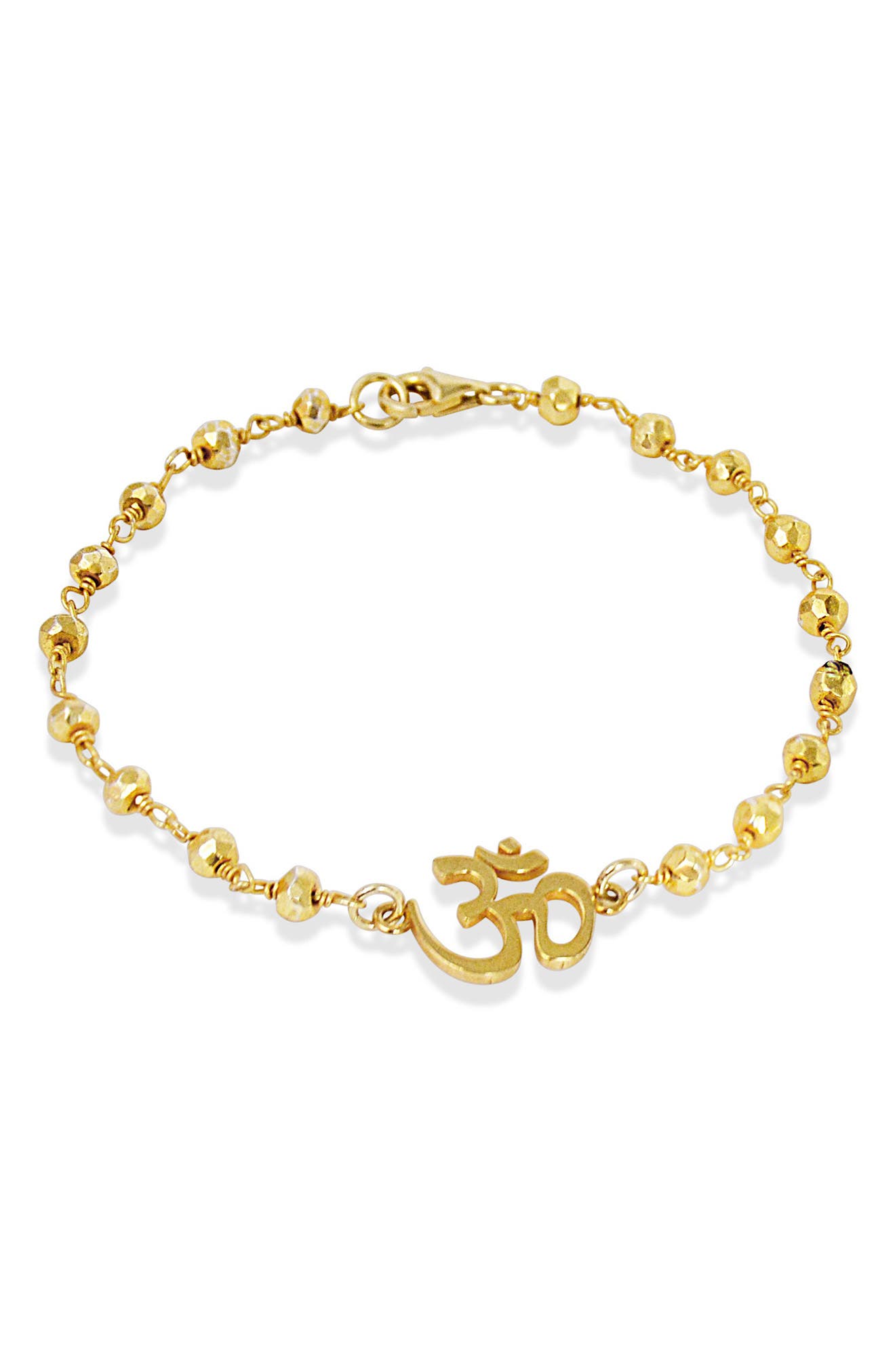 Liza Schwartz 18k Gold Vermeil Om Chain Bracelet