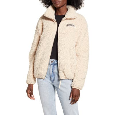 Sub Urban Indoorsy Teddy Jacket, White
