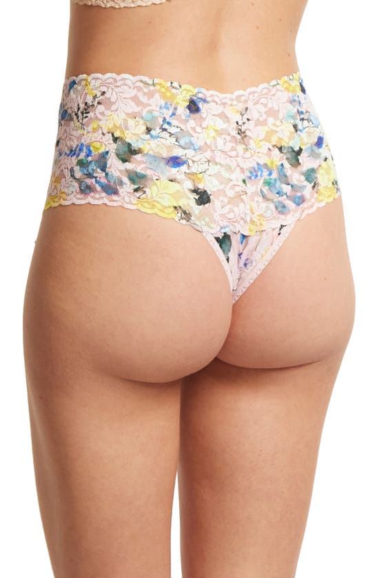 Shop Hanky Panky Print High Waist Retro Thong In Cannes You Believe It