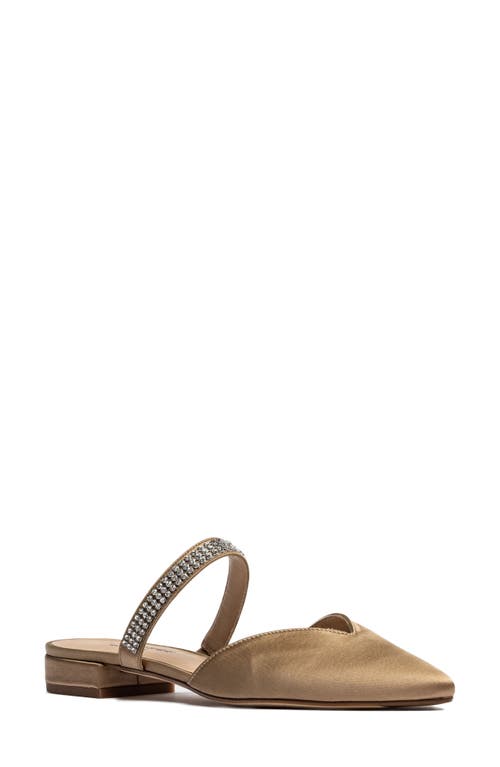 Jon Josef Raphaela Crystal Mule in Sand Satin