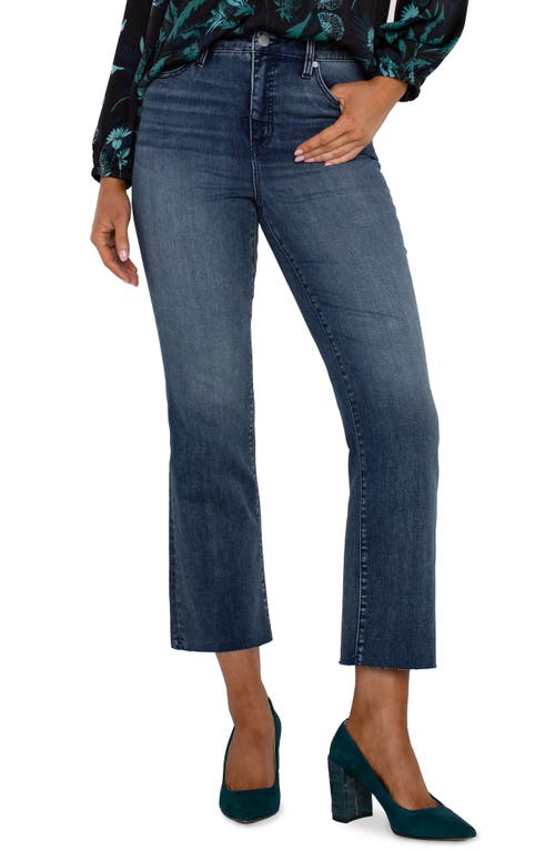 Shop Liverpool Hannah Crop Flare Jeans In Juniper Valley